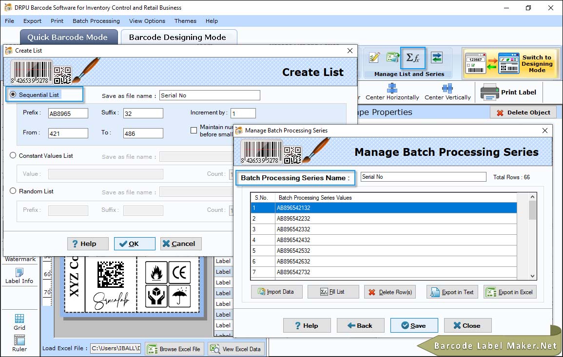 Create and Manage Batch Processing Series
