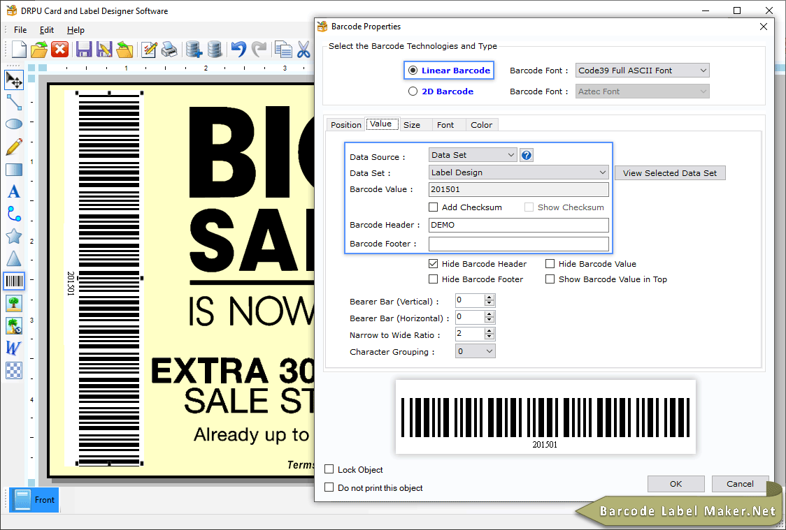 Barcode Properties