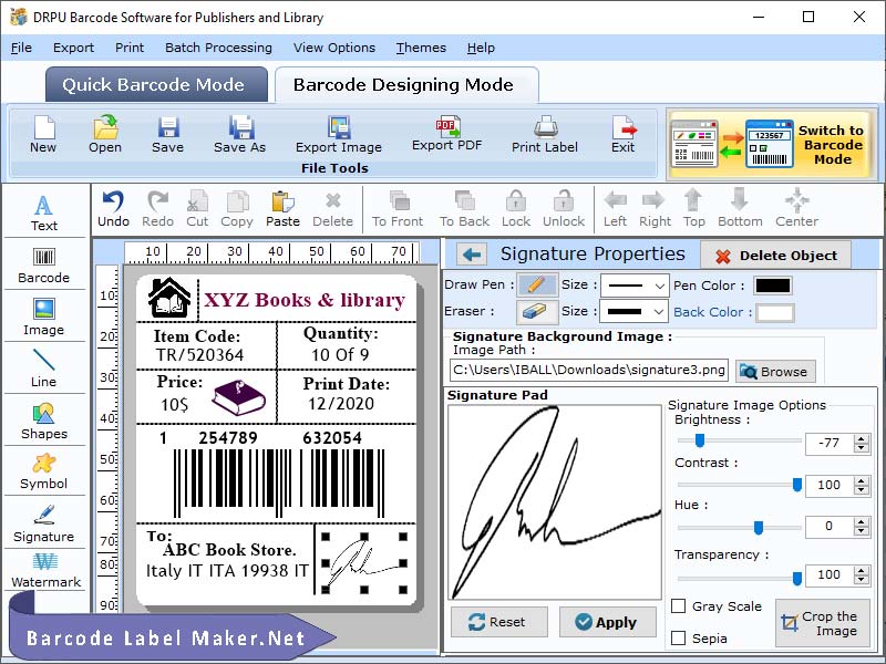Windows 7 Publisher Barcode Label Maker Software 7.4.2.8 full