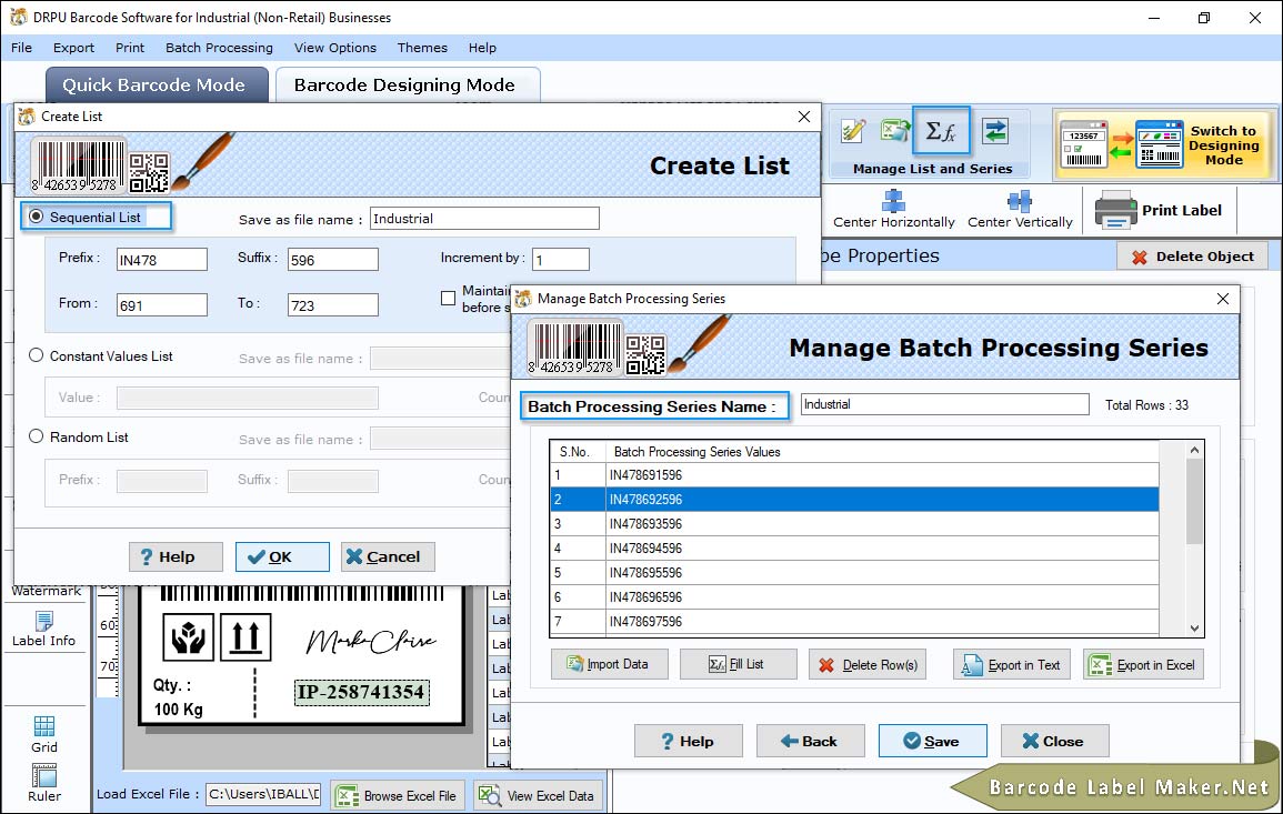 Create and Manage Batch Processing Series