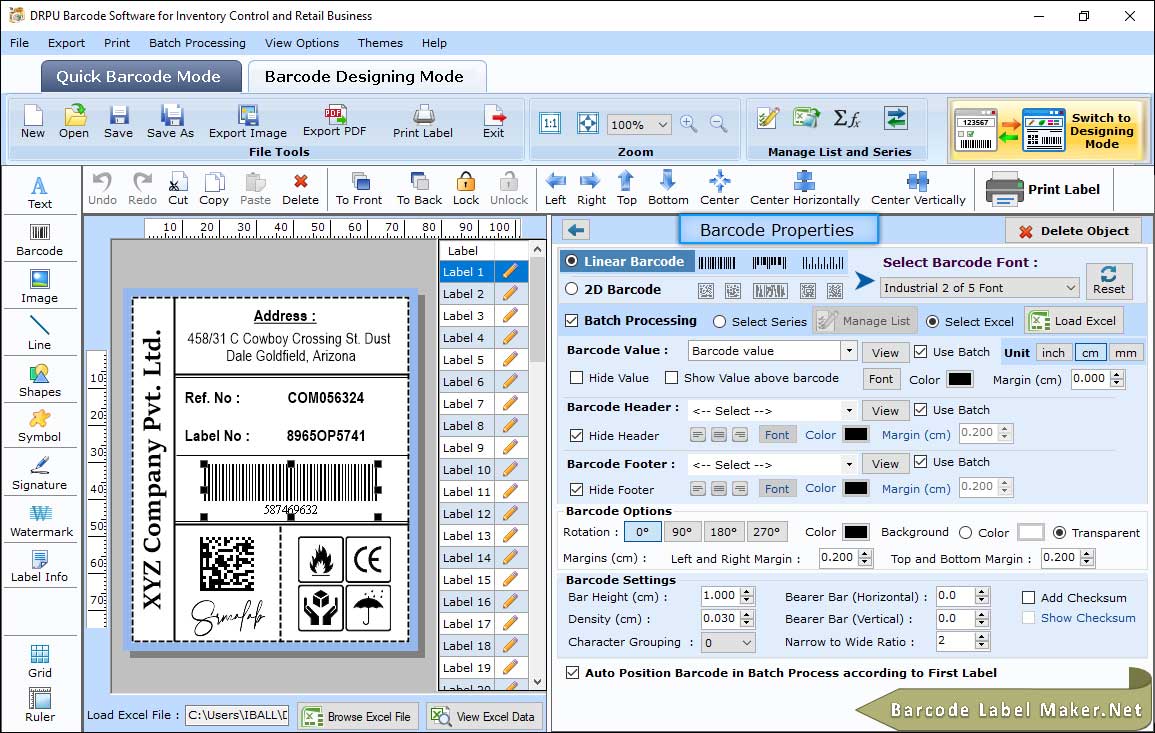 Barcode Properties