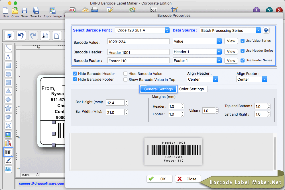 Barcode Properties